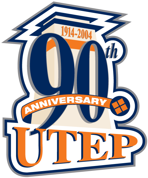 UTEP Miners 2004 Anniversary Logo t shirts iron on transfers